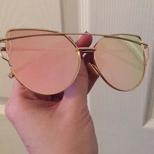 Pink Mirrored glasses